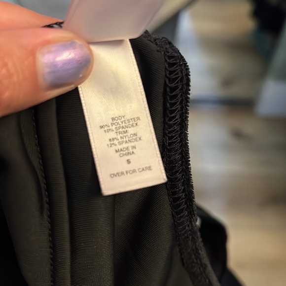 🔥1 hour sale. Victoria’s Secret, black shorts romper, lace on bottom - Picture 6 of 14